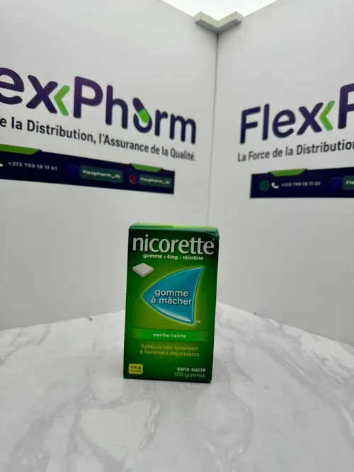 Gomme a macher menthe fraiche pour fumeurs. Nicotine 4mg