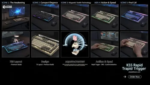 ATTACK SHARK K85-Keyboard