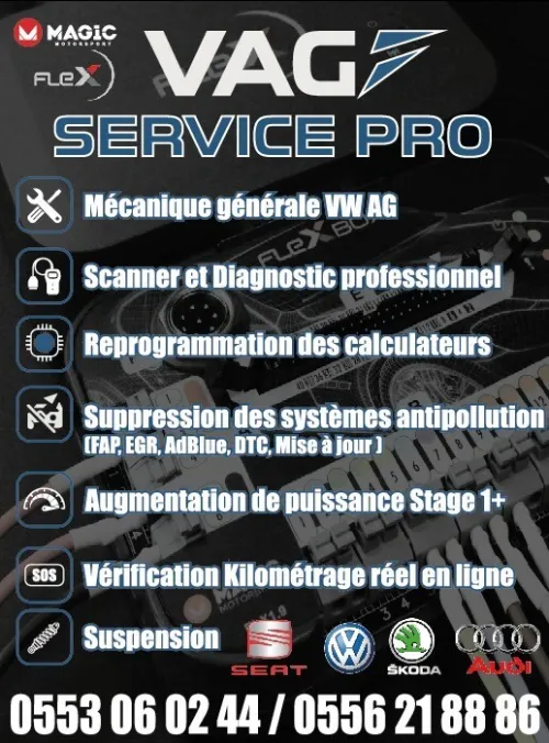 Atelier Mécanique VAG SERVICEPRO, Diagnostic et Supression FAP EGR ADBLUE SONDE LAMBDA 
