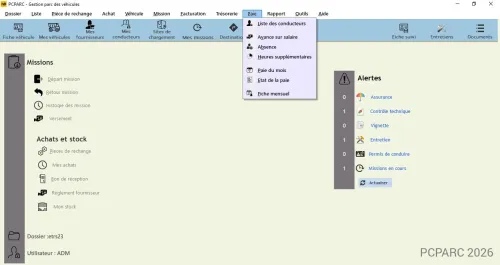 PCPARC-LOGICIEL DE GESTION DE PARC DE VEHICULES
