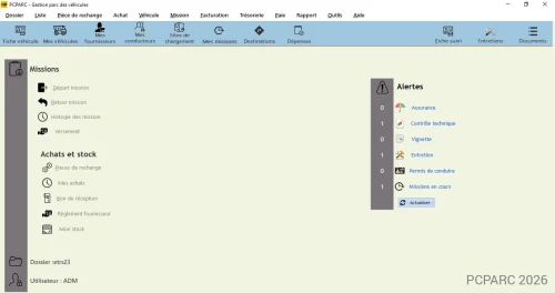 PCPARC-LOGICIEL DE GESTION DE PARC DE VEHICULES
