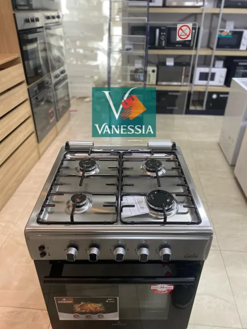 promotion !! Cuisinière 60Cm Inox Ventiller Marque Cristor Galia
