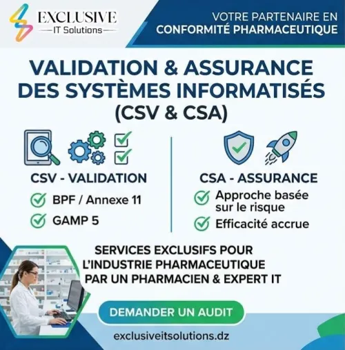 Validation Systèmes Informatisés / Computerized System Validation