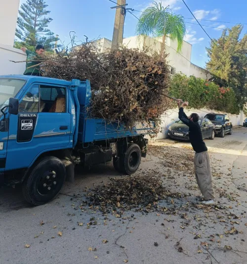 NettoyageDécharge camion transport