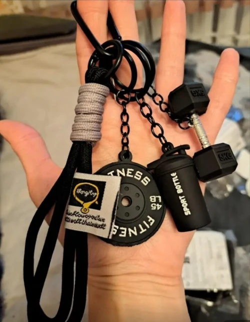 Porte clés musculation gym