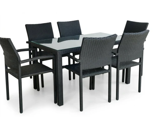 TABLE RECTANGULAIRE 6 CHAISES 1.30x0.70