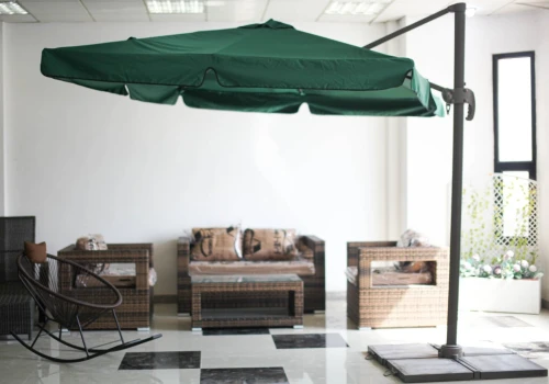 Parasol en Aluminium avec Tissu Haut de Gamme et Design Innovant 2.5 m X 2.5 m
