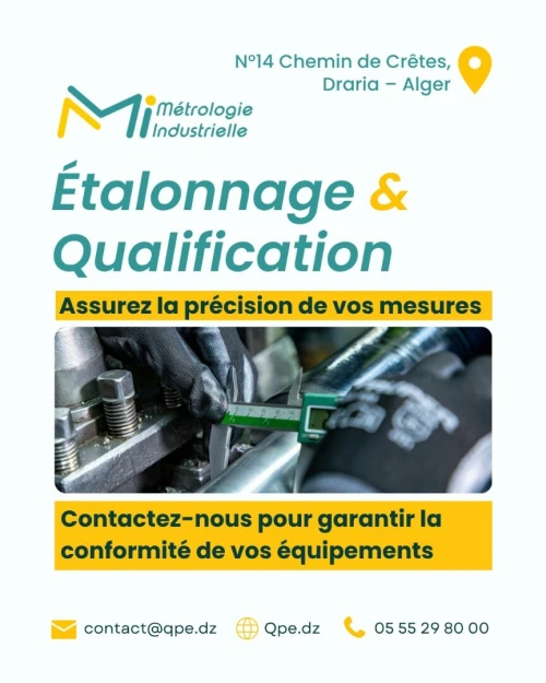 Métrologie, étalonnage et qualification: laboratoire pharmaceutique, production, etc.