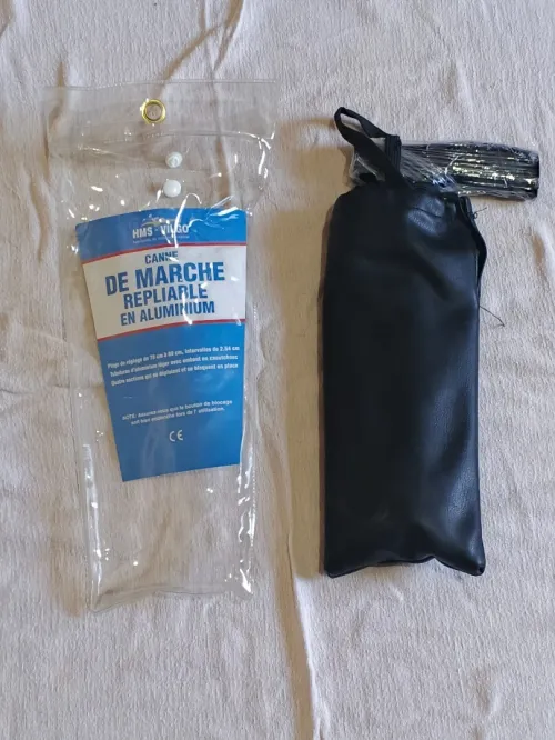 CANNE DE MARCHE REPLIABLE ET RÉGLABLE
