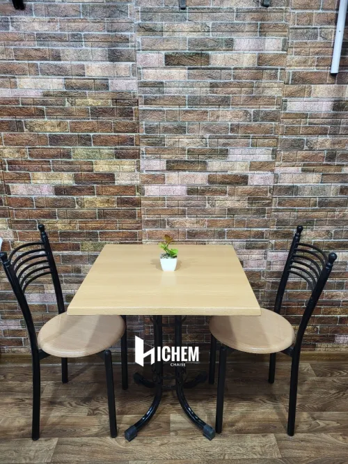 Table et chais pour cafétéria et fast food et restaurant 