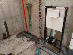 Construction douche italienne carleur et plomberie