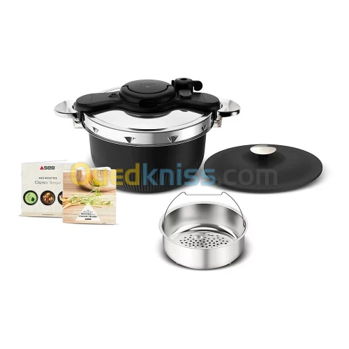 Autocuiseur SEB cocotte 3 en 1 TEMPO 6L noir