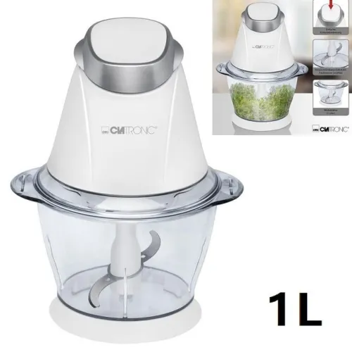 Clatronic Hachoir 2-En-1 Multi-Usages Mz 3579 Blanc