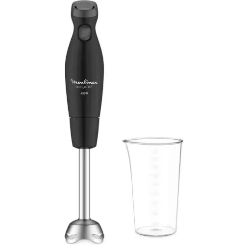 Moulinex Mixeur plangeant Easychef DD451810 -Bras Mixeur à main - 450 Watt - noir/inox