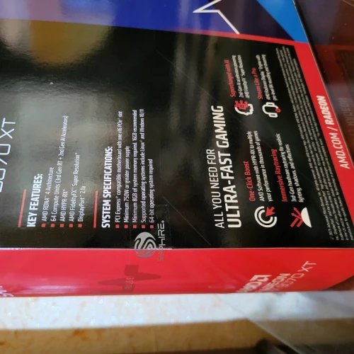 Carte graphique Sapphire Pulse AMD Radeon RX 9070 XT 16GB GDDR6