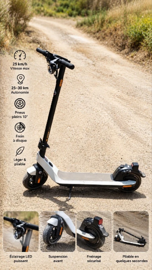 Trottinette électrique NIU KQi2 Pro - 30km autonomie - 25km/h - Comme neuve