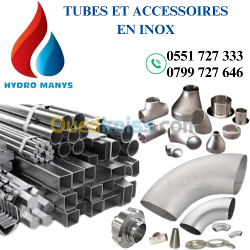 Tube et accessoires en inox 304 - 316 