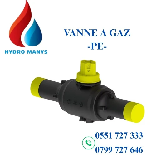 Vanne PE Gaz - DN40|DN63|DN110|DN125|DN160|DN200|DN250