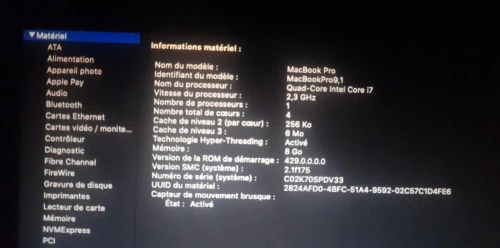Mac book i7 2012