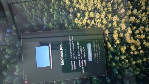 Mackbook pro 2019 touchbarre