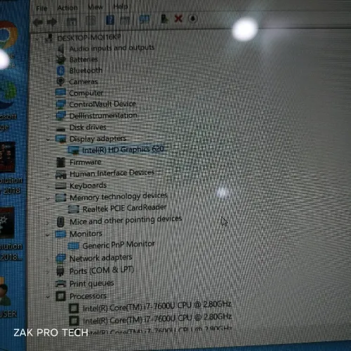 Dell latitude touchscreen 12.5' 7280 i7 7eme 16 GB RAM 512 SSD nvme