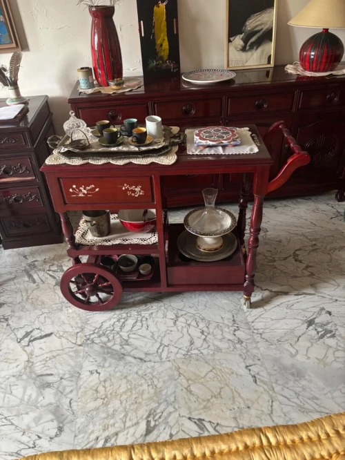 Salle à manger chinoise en bois de rose 