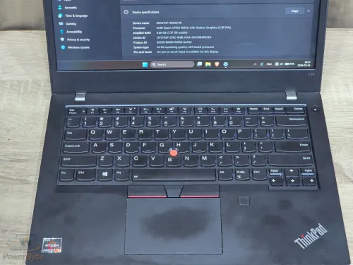 Lenovo ThinkPad L14 | Ryzen 5 PRO 4650U | Radeon Graphics | 8 Go DDR4 | 256 Go SSD | 14" | Clavier Lumineux | Face ID | Empreinte
