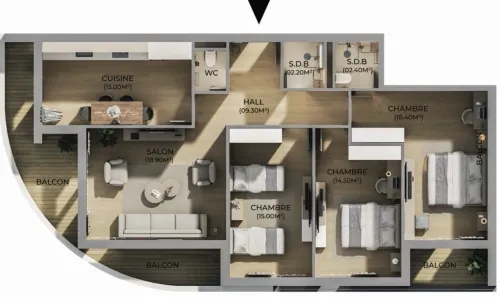Vente Appartement F4 Oran Oran