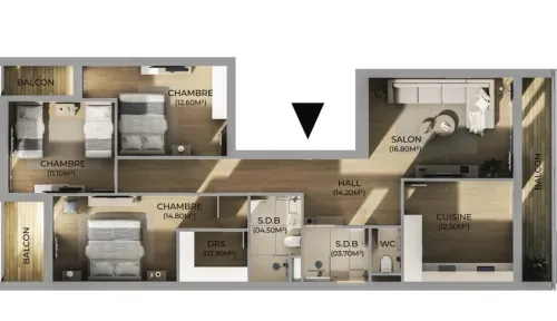 Vente Appartement F3 Oran Oran
