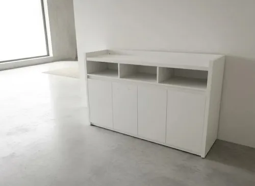 Gamme de mobilier de bureau blanche élégante