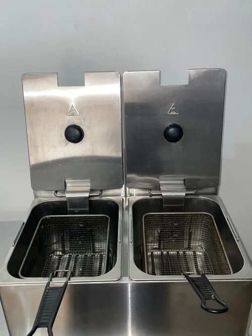 Friteuse électrique double bac