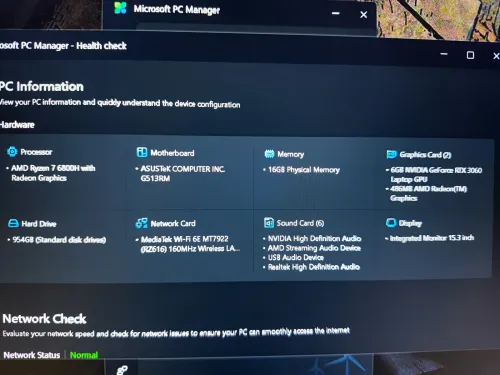 Asus ROG strix g15RM