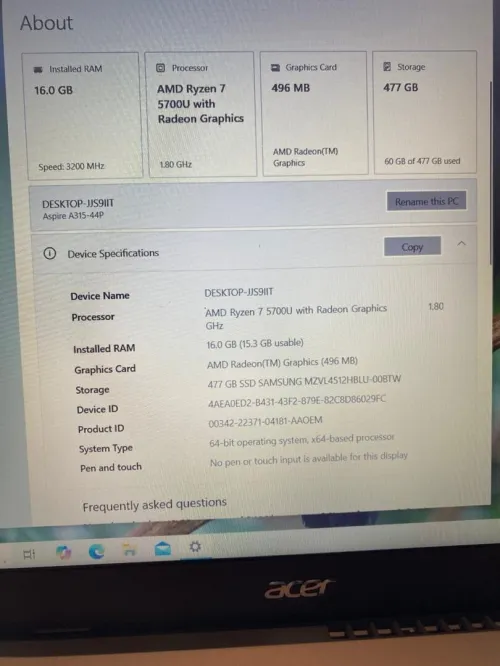 Acer Aspire 3 15