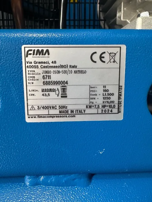 Compresseur 500L 10hp