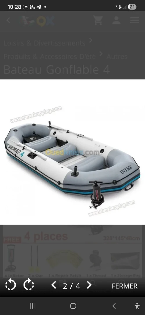 MARINER 4 AVEC MOTEUR ET ACCESSOIRES