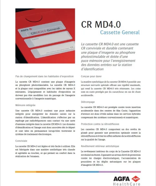 Cassette de radiologie AGFA pour CR35-X