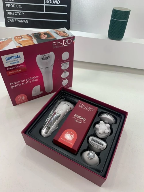 Épilateur sans fil Enzo Wet &a Dry avec 10 accessoir  مزيل شعر للنساء