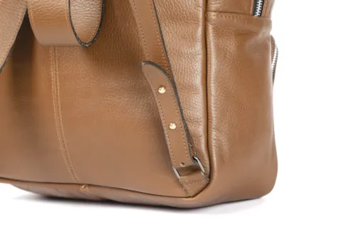 Cartable en véritable cuir 
