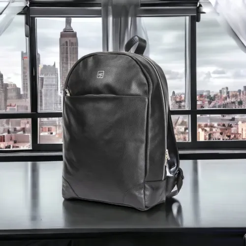 Cartable en véritable cuir 