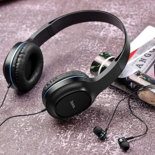 HOCO Casque "W24 filaire avec micro, ensemble avec écouteurs