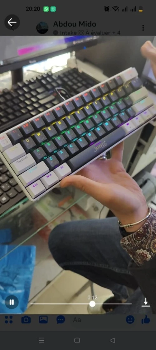 CLAVIER GAMINIG JEDEL KL69 MECANIQUE RED SWITCH
