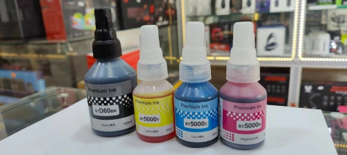 Pack Bouteilles D'encre identique Brother compatible  Bt6000 Bt5000 Ink-Jet Bk-C-M-Y Bt6000 Bt5000
