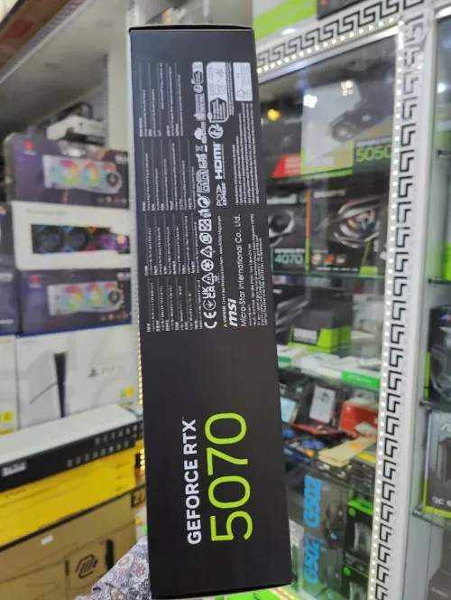 MSI GEFORCE RTX 5070 VENTUS 3X OC - 12 GO GDDR7 - TRIPLE FAN - OVERCLOCK - DLSS - RAY TRACING -BLACK