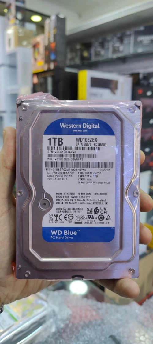 Disque Dur Interne Western Digital 1Tb Pc Ha500 Blue 3.5" Sata 7200Tr/Min Pulled - New