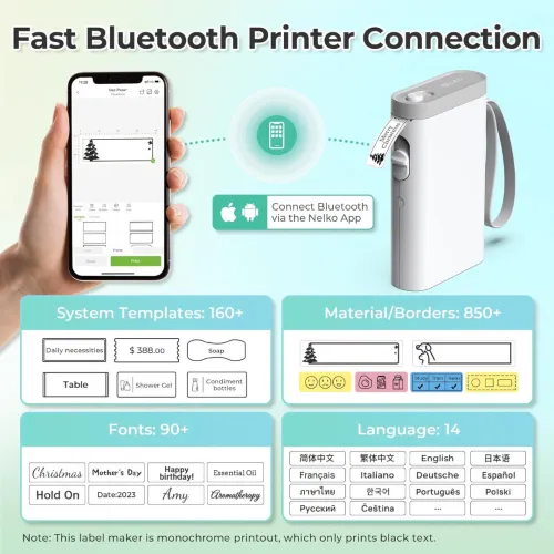 imprimant etiqueteuses ilabel bluetooth thermal smart label printer 