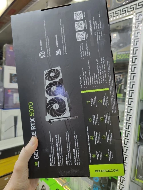 MSI GEFORCE RTX 5070 VENTUS 3X OC - 12 GO GDDR7 - TRIPLE FAN - OVERCLOCK - DLSS - RAY TRACING -BLACK