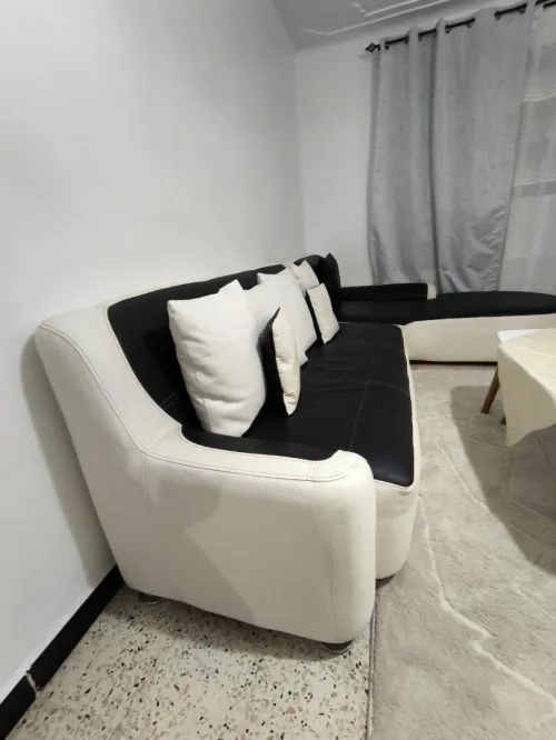Salon 7 à 8 places + 1 pouf