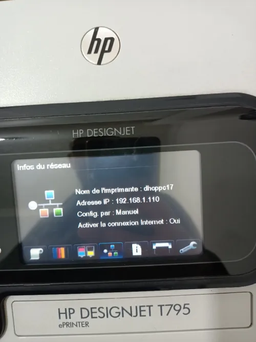TRACEUR HP T795 A0 44" + système d'encre rechargeable 