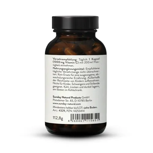 Sunday Natural Vitamine C 1000 Pure 100 capsules