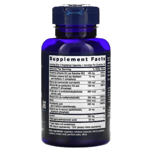 Life Extension BioActive complexe complet de vitamines B 60caps مركب فيتامين ب الكامل النشط حيويا  